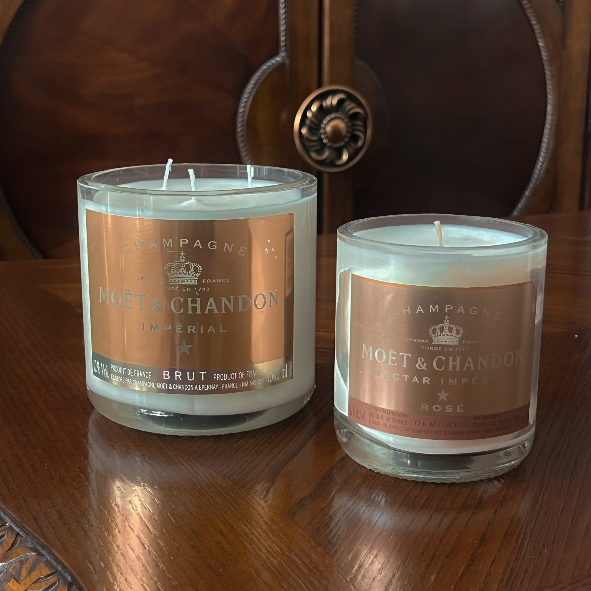 The Moet Duo Glow Candle Set - By Tiseo